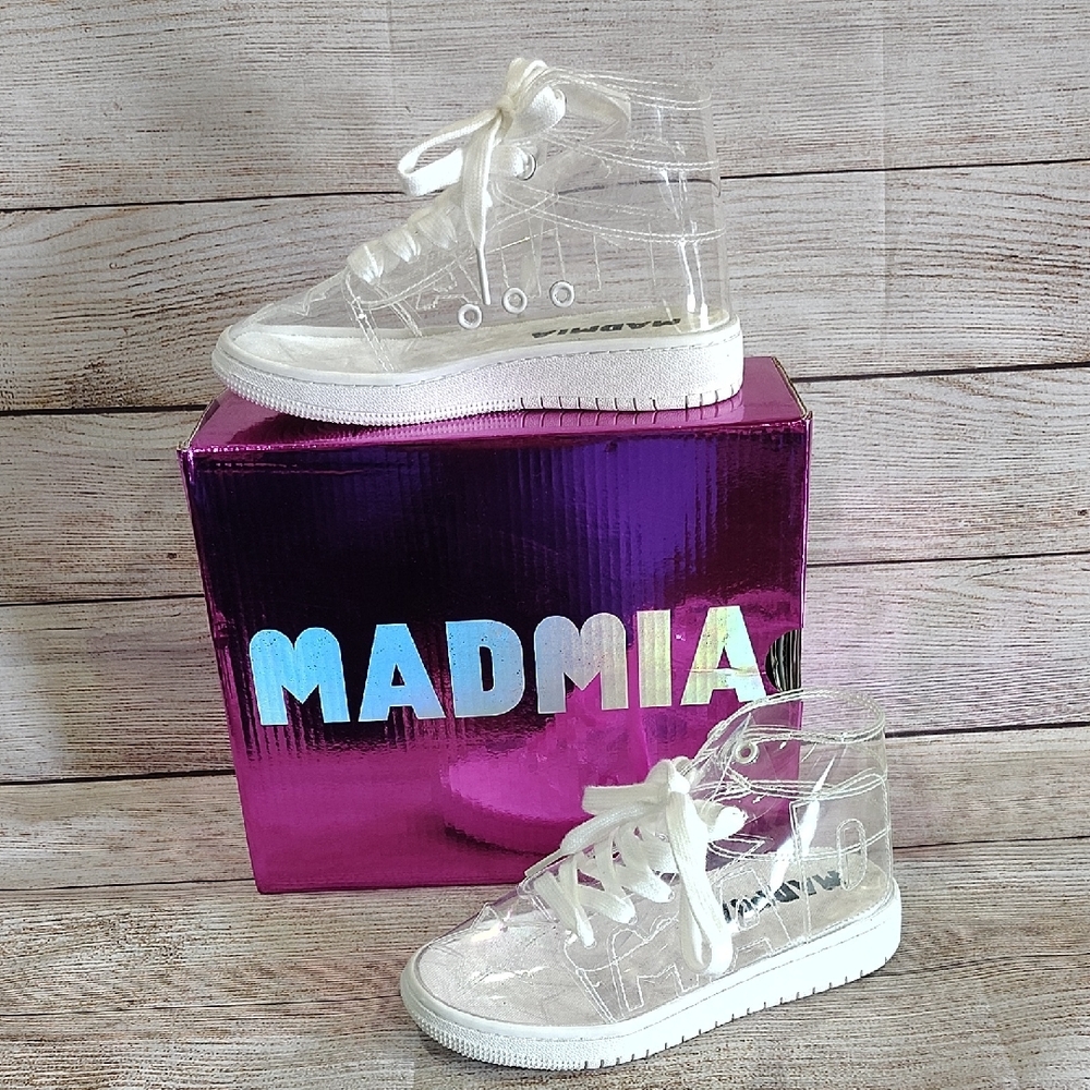 Mamia Kids Clear Sneakers with White Accents